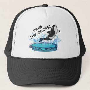 GORRA DE CAMIONERO ¡LIBERE LAS ORCAS!