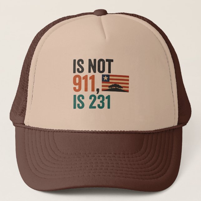 Gorra De Camionero Liberiano al mundo (Anverso)