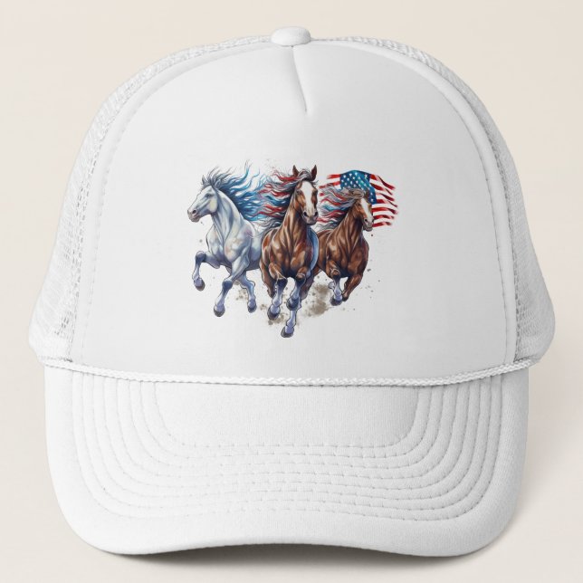 Gorra De Camionero Libertad de galopamiento (Anverso)