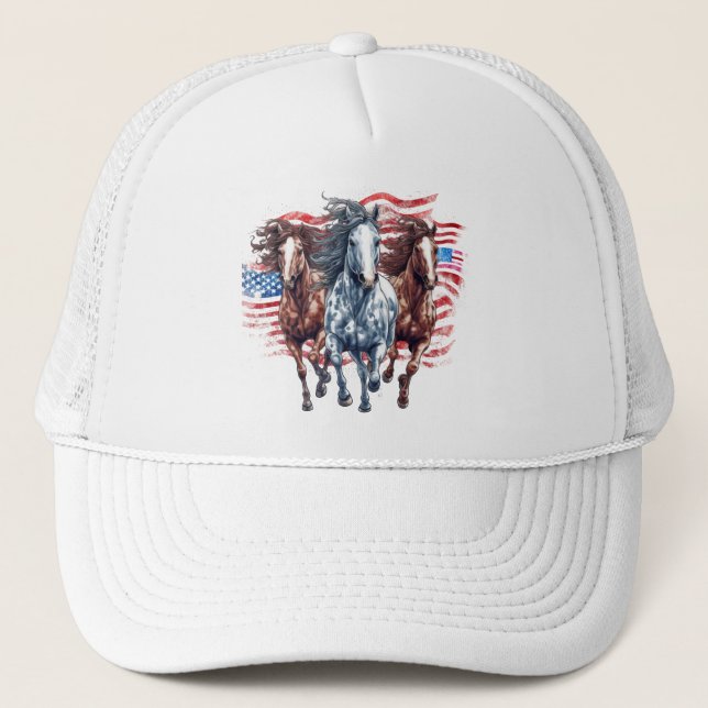 Gorra De Camionero Libertad de galopamiento (Anverso)