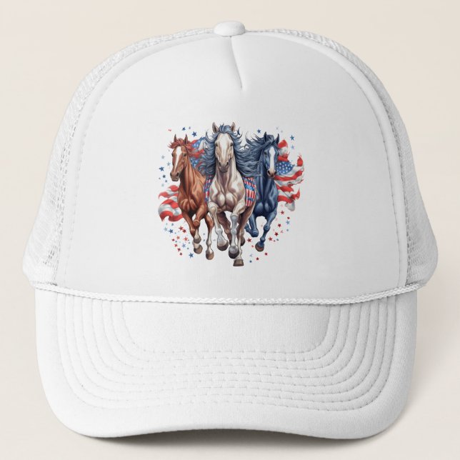 Gorra De Camionero Libertad de galopamiento (Anverso)