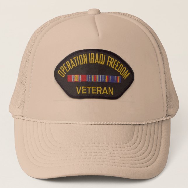 GORRA DE CAMIONERO LIBERTAD DE IRAQ DE LA OPERACIÓN (Anverso)