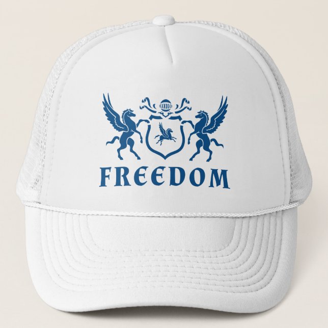 Gorra De Camionero Libertad del Pegasus Azul (Anverso)