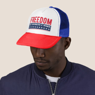 Gorra De Camionero Libertad mi favorita de palabra 4 de julio
