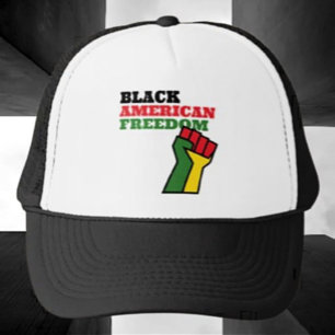 Gorra De Camionero Libertad Negra Estadounidense
