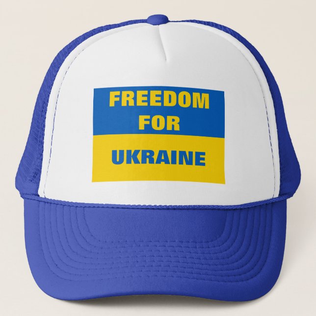 GORRA DE CAMIONERO LIBERTAD PARA UKRAINE TRUCKER HAT (Anverso)