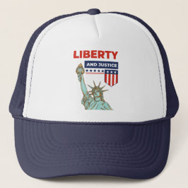 Gorra De Camionero Libertad Y Justicia Patriótica Libertad Estadounid