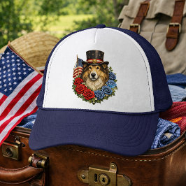 Gorra De Camionero Liberty Collie Illustration