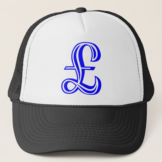 Gorra De Camionero Libra Rótulo - Azul (Anverso)