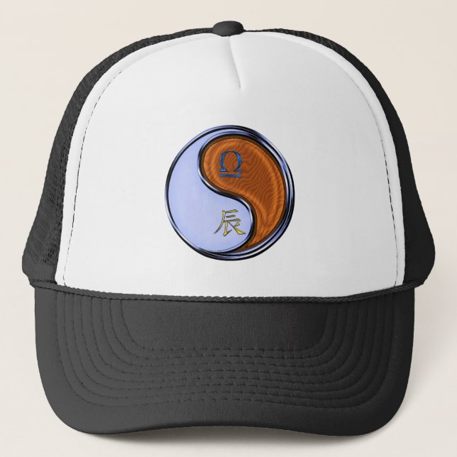 Gorra De Camionero Libra y Dragón de Madera (Anverso)