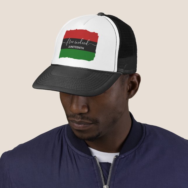 Gorra De Camionero LIBRES DE VERDAD Panafricano JUNETEENTH (In situ)