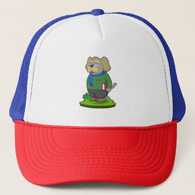 Gorra De Camionero Libro del profesor de perro (Anverso)