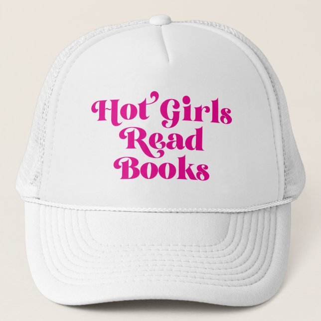 Gorra De Camionero Libros de lectura de Chicas calientes (Anverso)
