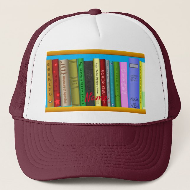 Gorra De Camionero Libros en estantes Thunder_Cove (Anverso)