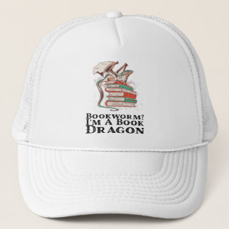 Gorra De Camionero Libros - ¿Gusano de libros? Soy un dragón de libro