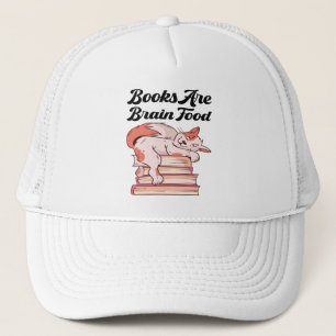 Gorra De Camionero Libros - Los libros son comida cerebral