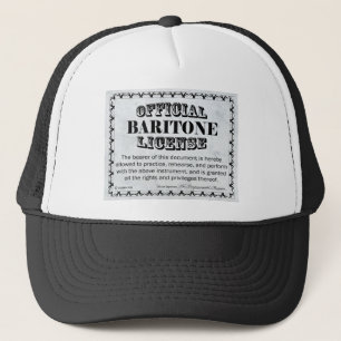 Gorra De Camionero Licencia Baritone