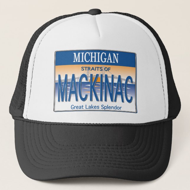 Gorra De Camionero Licencia Mackinac (Anverso)