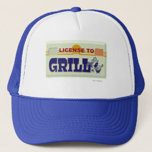 Gorra De Camionero Licencia para Grill Fun BBQ Style Slogan Design