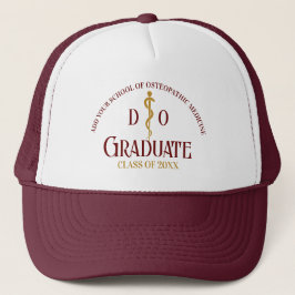 Gorra De Camionero Licenciatura en Medicina Osteopática Maroon