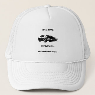 Gorra De Camionero Life Is Better On Four Wheels Cap