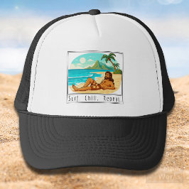Gorra De Camionero Lifestyle: Surf. Chill. Repeat.