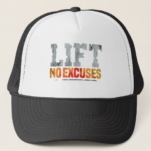 GORRA DE CAMIONERO LIFT NO EXCUSA GYM WORKOUT