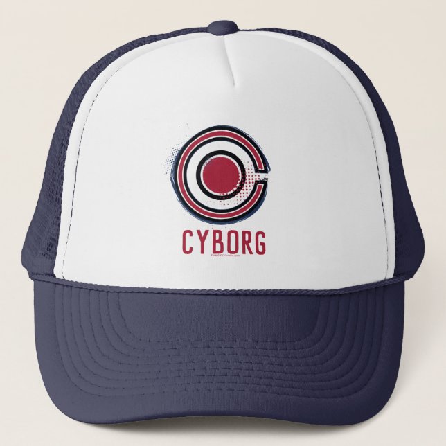 Gorra De Camionero Liga de la Justicia | Símbolo de ciborro de brocha (Anverso)