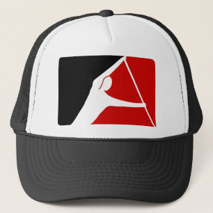 GORRA DE CAMIONERO LIGA NEGRA Y ROJA DE LAS PADDLERS