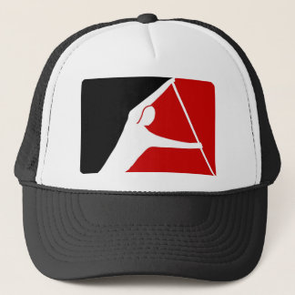 GORRA DE CAMIONERO LIGA NEGRA Y ROJA DE LAS PADDLERS