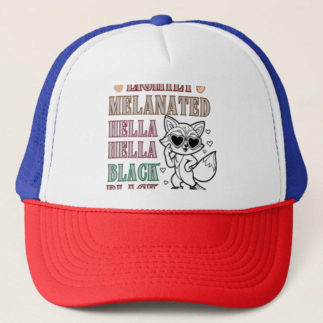 Gorra De Camionero Ligeramente Melanado, Hella Black (Anverso)