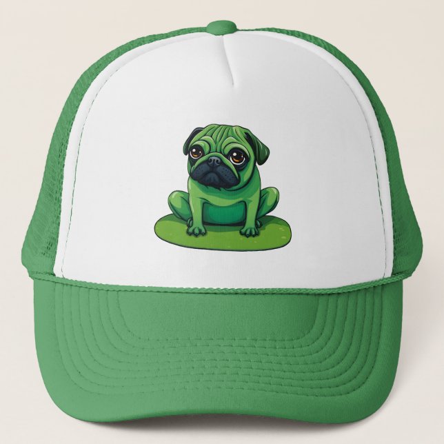 Gorra De Camionero Lili Pug (Anverso)