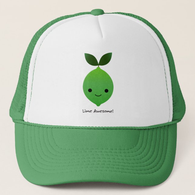 Gorra De Camionero Lime Awesome Kawaii Lime (Anverso)