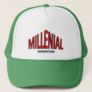 Gorra De Camionero Límite milenal. Generación-Y