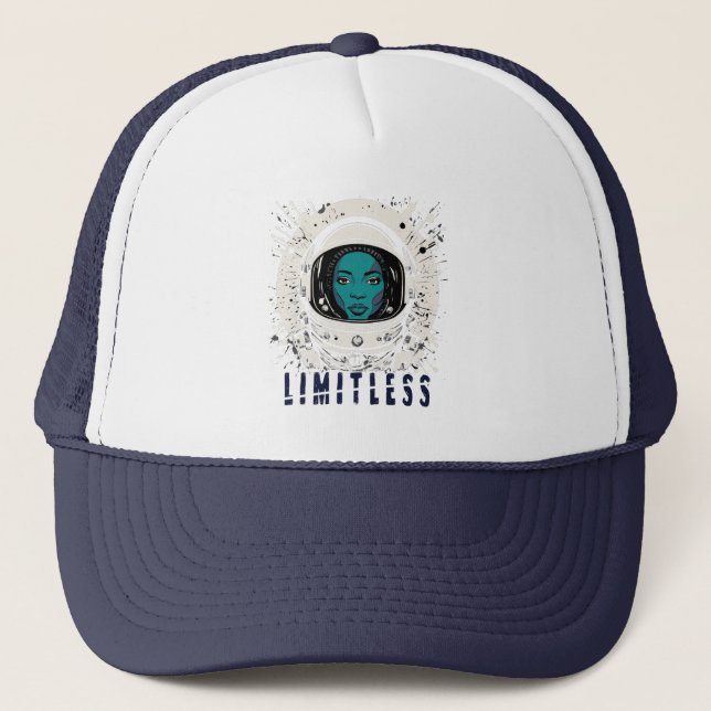Gorra De Camionero Limitless Astronaut Girl Trucker Hat (Anverso)