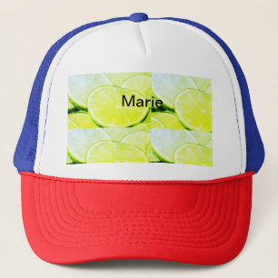 Gorra De Camionero Limón verde amarillo simple agregar nombre persona