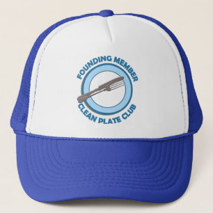 Gorra De Camionero Limpie al miembro fundador del club de la placa