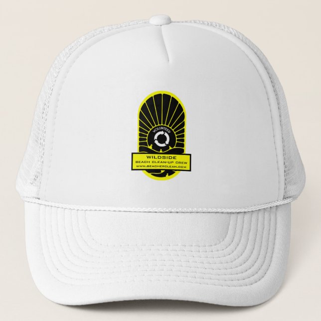 Gorra De Camionero Limpieza de playa - Equipo voluntario (Anverso)