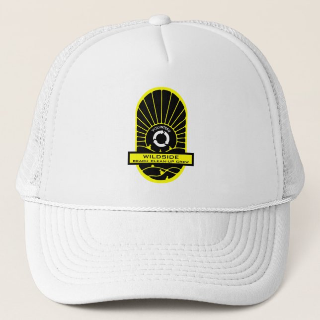 Gorra De Camionero Limpieza de playa - Equipo voluntario (Anverso)