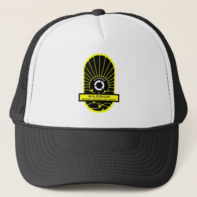 Gorra De Camionero Limpieza de playa - Equipo voluntario (Anverso)