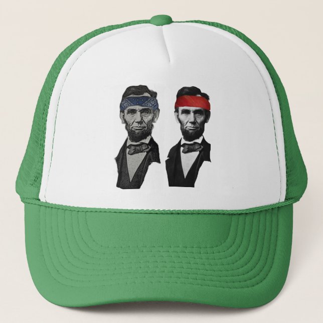 Gorra De Camionero Lincoln azul y rojo (Anverso)