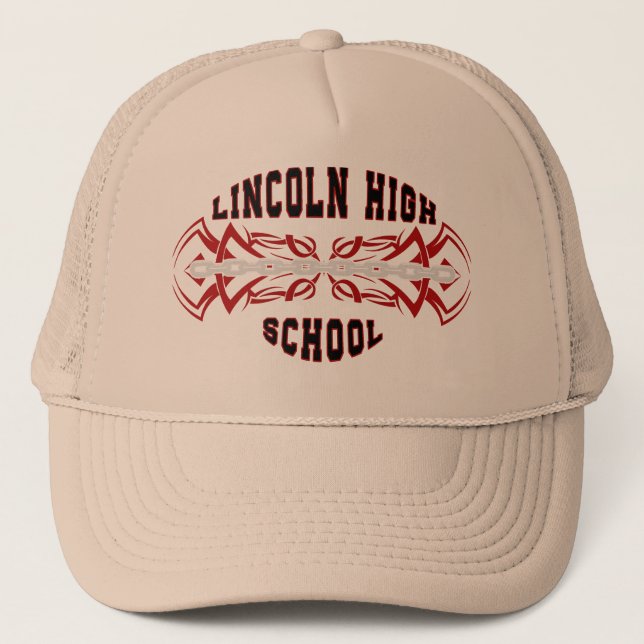 Gorra De Camionero Lincoln High School vincula tribal (Anverso)
