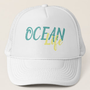 Gorra De Camionero linda vida tropical del OCÉANO  