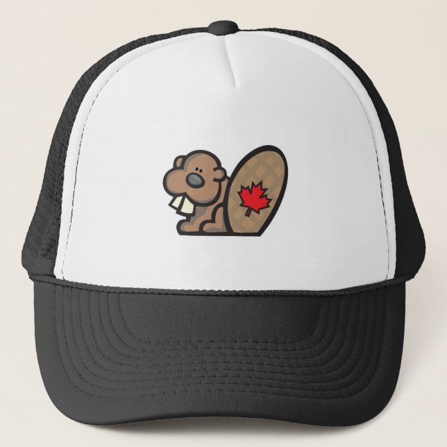 Gorra De Camionero lindo castor canadiense (Anverso)