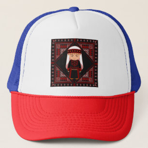 Gorra De Camionero lindo chica palestino bordado tatuaje rojo