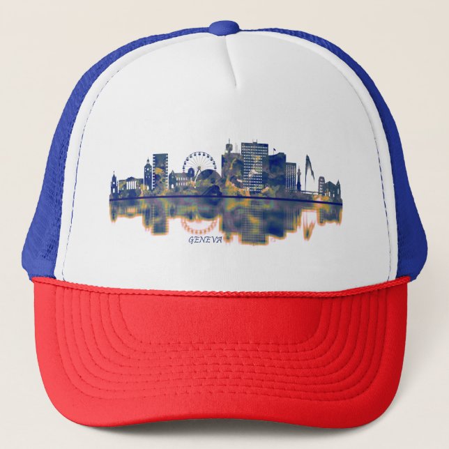Gorra De Camionero Línea aérea de Ginebra (Anverso)