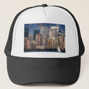 Gorra De Camionero Línea aérea de Nueva York y el río Hudson de Manha