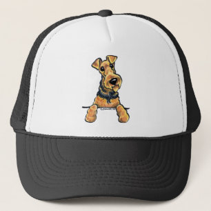 Gorra De Camionero Línea arte de Airedale Terrier