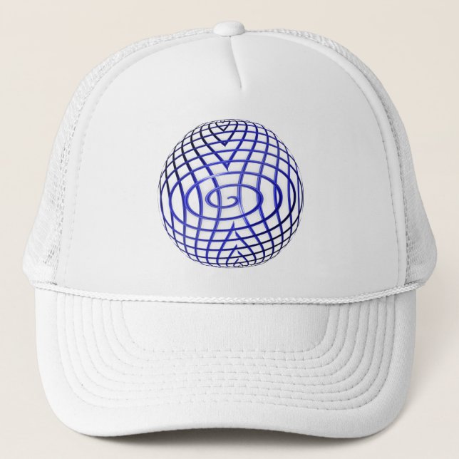 Gorra De Camionero Línea Azul delgada (Anverso)