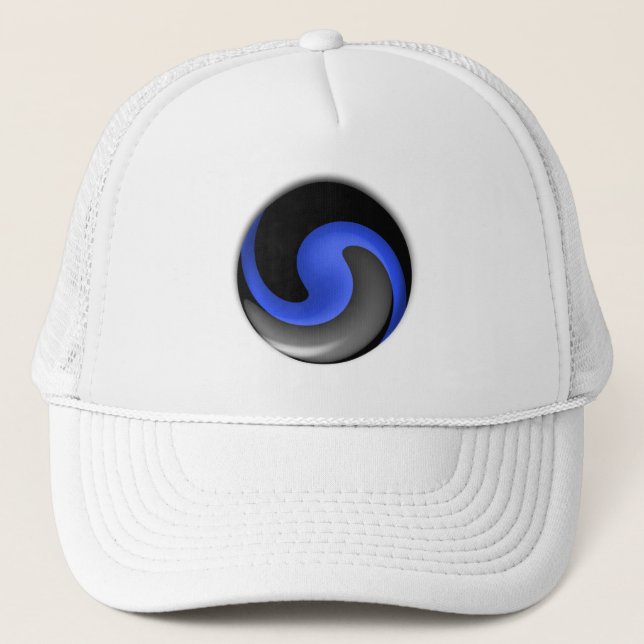 Gorra De Camionero Línea Azul delgada (Anverso)